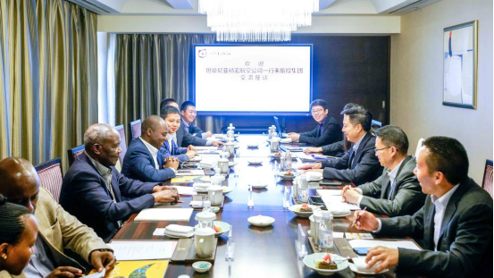 坦桑尼亚驻华参赞一行到云顶国际集团互换座谈